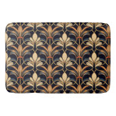 Dusty Blue en Sinaasappel Art Deco Badmat (Voorkant)