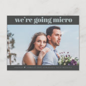 Dusty Blue en Slate | Foto van het micro-huwelijk  Briefkaart (Voorkant)