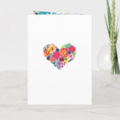 Dusty Blue en Turquoise Floral Quinceañera (Achterkant)