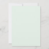 Dusty Blue Ethereal Spring Wedding Kaart (Achterkant)