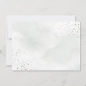 Dusty Blue Eucalyptus Botanical Weddenschap Recept Kaart (Achterkant)