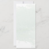 Dusty Blue Eucalyptus Bruiloft Menu Vrijgezellenfe Kaart (Achterkant)