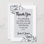 Dusty Blue Eucalyptus dank u Kaart (Voorkant)