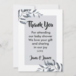 Dusty Blue Eucalyptus dank u Kaart