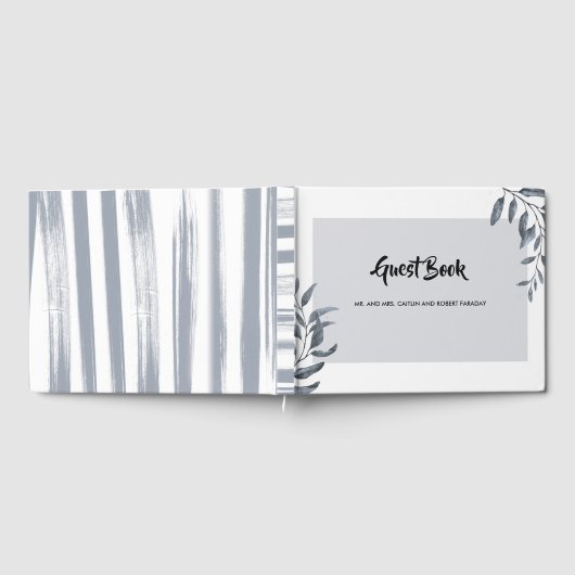 Dusty Blue Eucalyptus Gastenboek (Volledig)