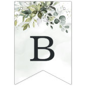 Dusty Blue Eucalyptus Greenery Boho Vrijgezellenfe Vlaggetjes (Tweede vlag)