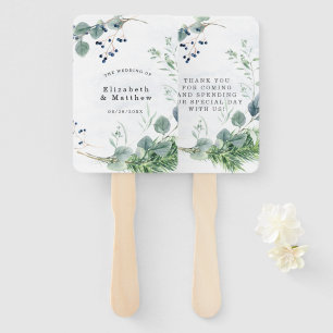 Dusty Blue Eucalyptus Greenery Rustic Wedding Han Handwaaier