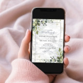 Dusty Blue Eucalyptus Greenery Succulent Photo Kaart