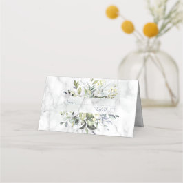 Dusty Blue Eucalyptus Greenery Succulent Plaatskaartje