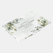 Dusty Blue Eucalyptus Greenery Succulent Wedding Gastenboek (Hoek)