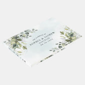 Dusty Blue Eucalyptus Greenery Succulent Wedding Gastenboek (Hoek)