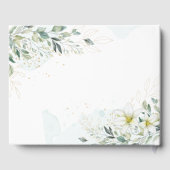 Dusty Blue Eucalyptus Greenery Succulent Wedding Gastenboek (Achterkant)