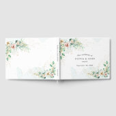 Dusty Blue Eucalyptus Greenery Succulent Wedding Gastenboek (Volledig)