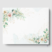 Dusty Blue Eucalyptus Greenery Succulent Wedding Gastenboek (Achterkant)