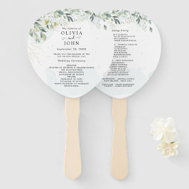 Dusty Blue Eucalyptus Greenery Succulent Wedding Handwaaier