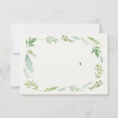 Dusty Blue Eucalyptus Greenery Succulent Wedding I Bedankkaart (Achterkant)