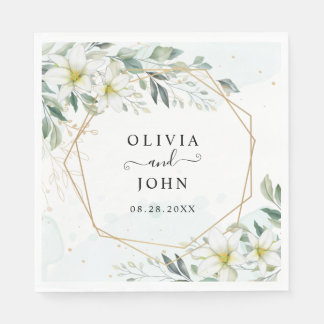 Dusty Blue Eucalyptus Greenery Succulent Wedding Servet