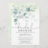 Dusty Blue Eucalyptus Greenery Vrijgezellenfeest Kaart (Voorkant / Achterkant)