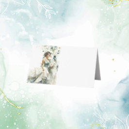 Dusty Blue Eucalyptus Greenery Wedding Plaatskaartje