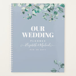 Dusty Blue Eucalyptus Greenery Wedding Planner
