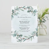 Dusty Blue Eucalyptus Greenery Wedding Shower (Staand voorkant)