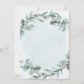 Dusty Blue Eucalyptus Greenery Wedding Shower (Achterkant)