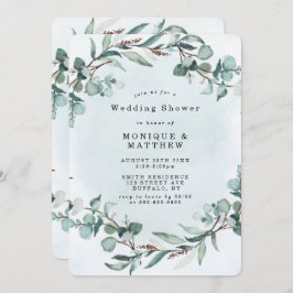 Dusty Blue Eucalyptus Greenery Wedding Shower