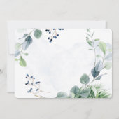 Dusty Blue Eucalyptus zal je mijn Bridesmaid zijn Kaart (Achterkant)