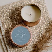 Dusty Blue Favoriet Sticker Wedding Bedankt Label