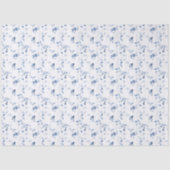 Dusty Blue Fine Art Floral Gift Tissuepapier (Voorkant)