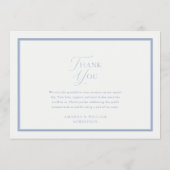 Dusty Blue Fine Art Thank You Note Bedankkaart (Achterkant)