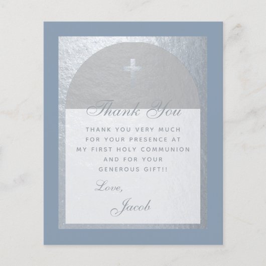 Dusty Blue First Community Budget Hartelijk dank (Voorkant)