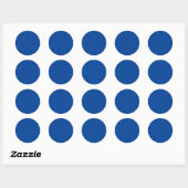 Dusty Blue,Flat Blue,Grayish Blue, Ronde Sticker (Vel)
