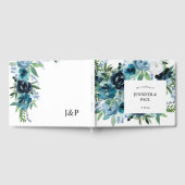 Dusty Blue Floral 2 Gastenboek (Volledig)