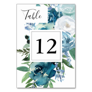 Dusty Blue Floral 2 VS 2 Kaart