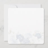 Dusty Blue Floral Botanical Greenery Vrijgezellenf Kaart (Achterkant)