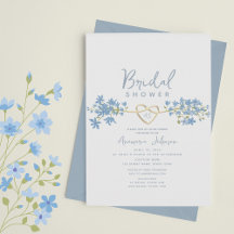 Dusty Blue Floral Bridal Shower