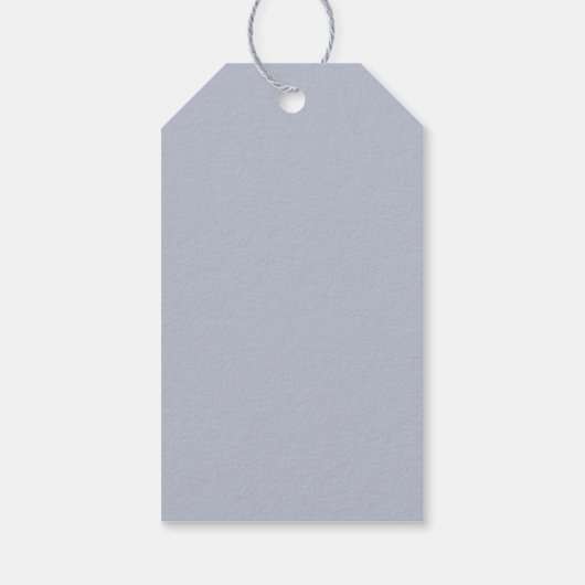 Dusty Blue Floral Cadeaulabel (Achterkant)