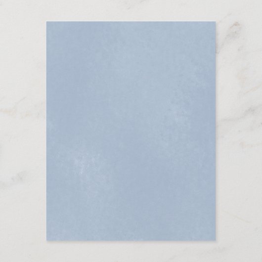 Dusty Blue Floral Crest Wedding Reception Informatiekaartje (Achterkant)