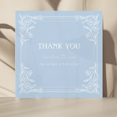 Dusty Blue Floral Fusion Bedankkaart