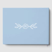 Dusty Blue Floral Fusion Gastenboek (Achterkant)