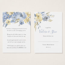 Dusty Blue Floral Geen Wrap Douche display cadeau