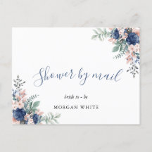 Dusty Blue Floral geometrisch Vrijgezellenfeest pe