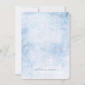 Dusty Blue Floral Greenery Bridesmaid Voorstel Kaart (Achterkant)