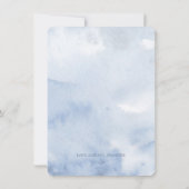 Dusty Blue Floral Greenery Bridesmaid Voorstel Kaart (Achterkant)