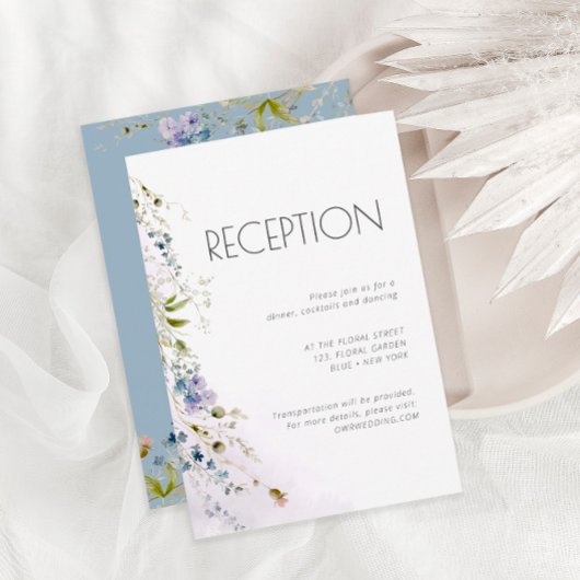 Dusty Blue Floral — Kaart met details