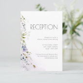 Dusty Blue Floral — Kaart met details (Staand voorkant)