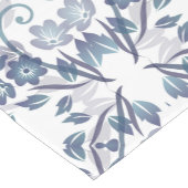 Dusty Blue Floral Mandala  Korte Tafelloper (Hoek)