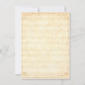 Dusty Blue Floral Musical Bridesmaids Luncheon Kaart (Achterkant)