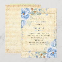 Dusty Blue Floral Musical Couples